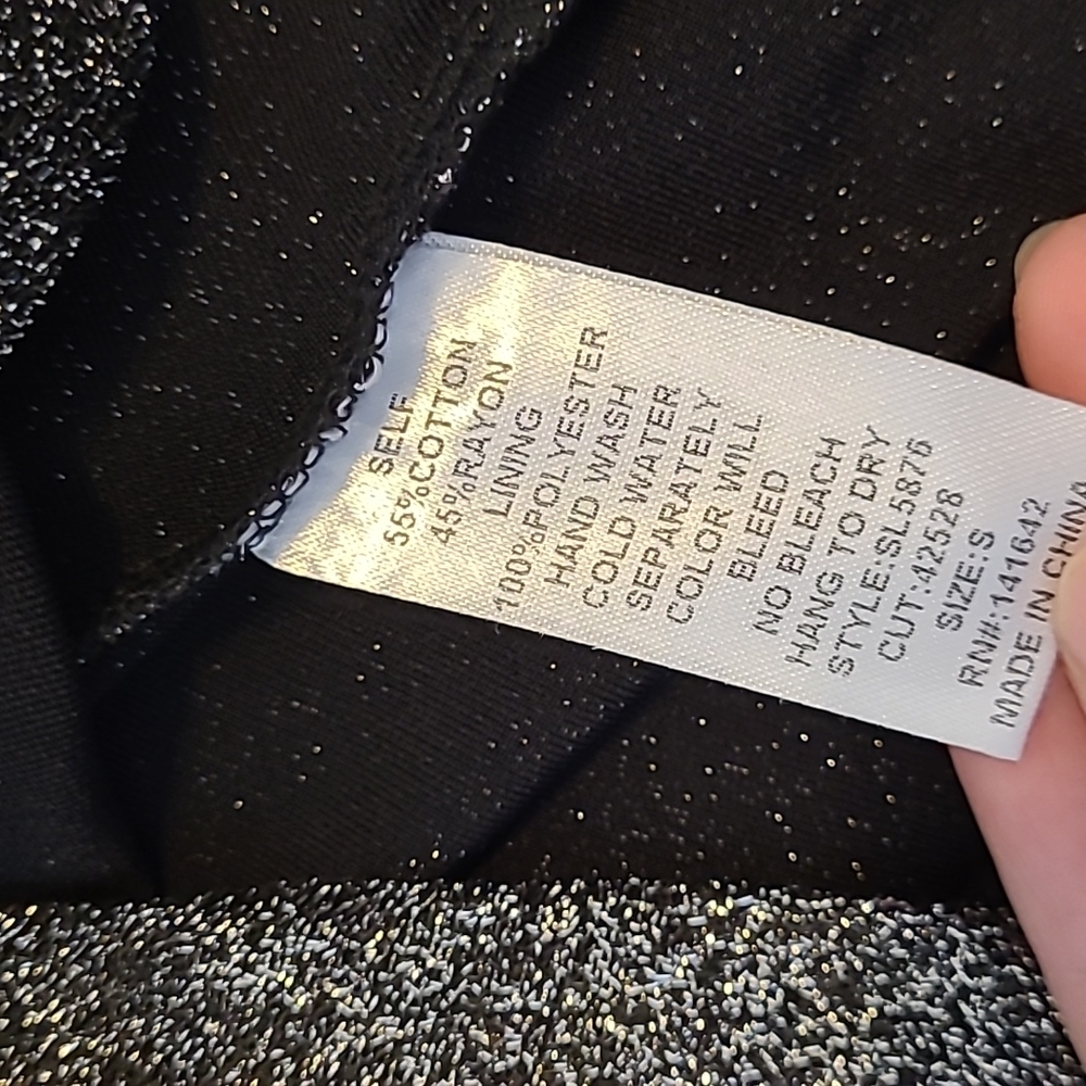 She + Sky Boutique Silver / Gray Sparkle Romper Size Small NWT - Picture 5 of 6